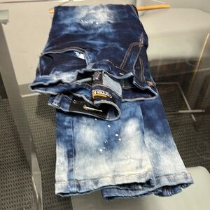 Blue Distressed Jeans